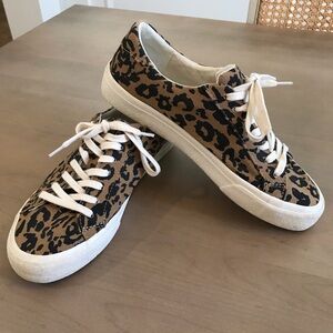 Madewell Animal Print Tennis Shoes 8.5 M
